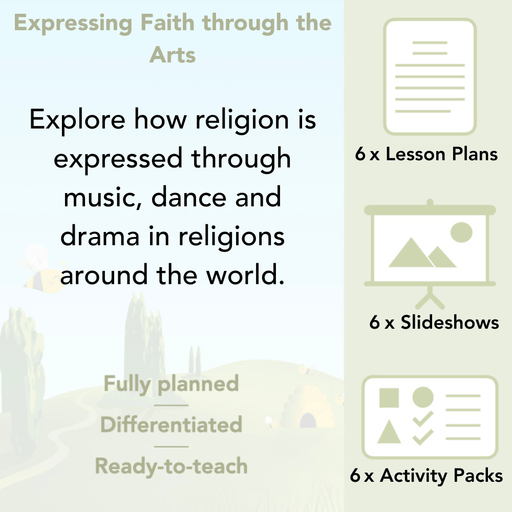 PlanBee Expressing Faith through the Arts KS2 RE lessons by PlanBee