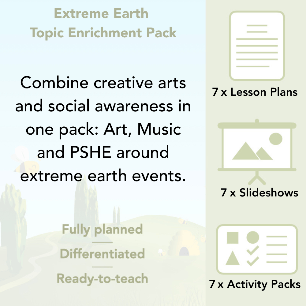 PlanBee Extreme Earth Topic KS2 Enrichment Lesson Pack