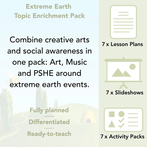 PlanBee Extreme Earth Topic KS2 Enrichment Lesson Pack