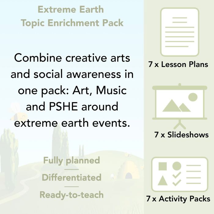 PlanBee Extreme Earth Topic KS2 Enrichment Lesson Pack