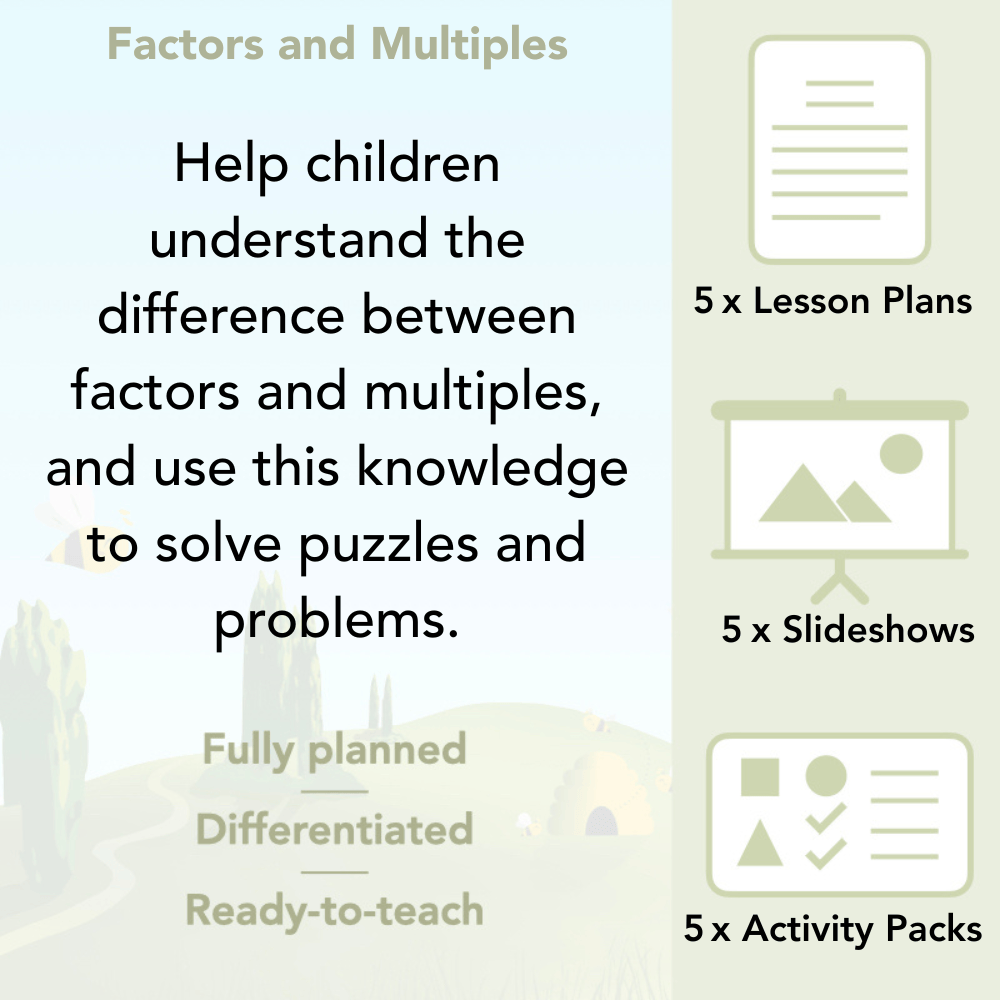PlanBee Factors & Multiples - Year 5 Maths Planning and Resources from PlanBee