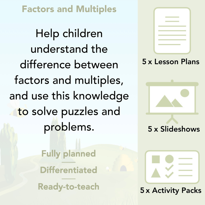 PlanBee Factors & Multiples - Year 5 Maths Planning and Resources from PlanBee