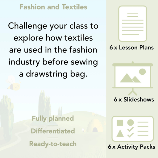 PlanBee Fashion and Textiles: Design and Technology KS2