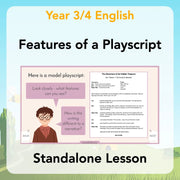 PlanBee Features of a Playscript KS2 | English Lesson Pack