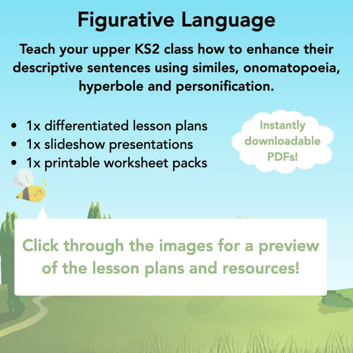 PlanBee Figurative Language KS2 Lesson Pack | PlanBee