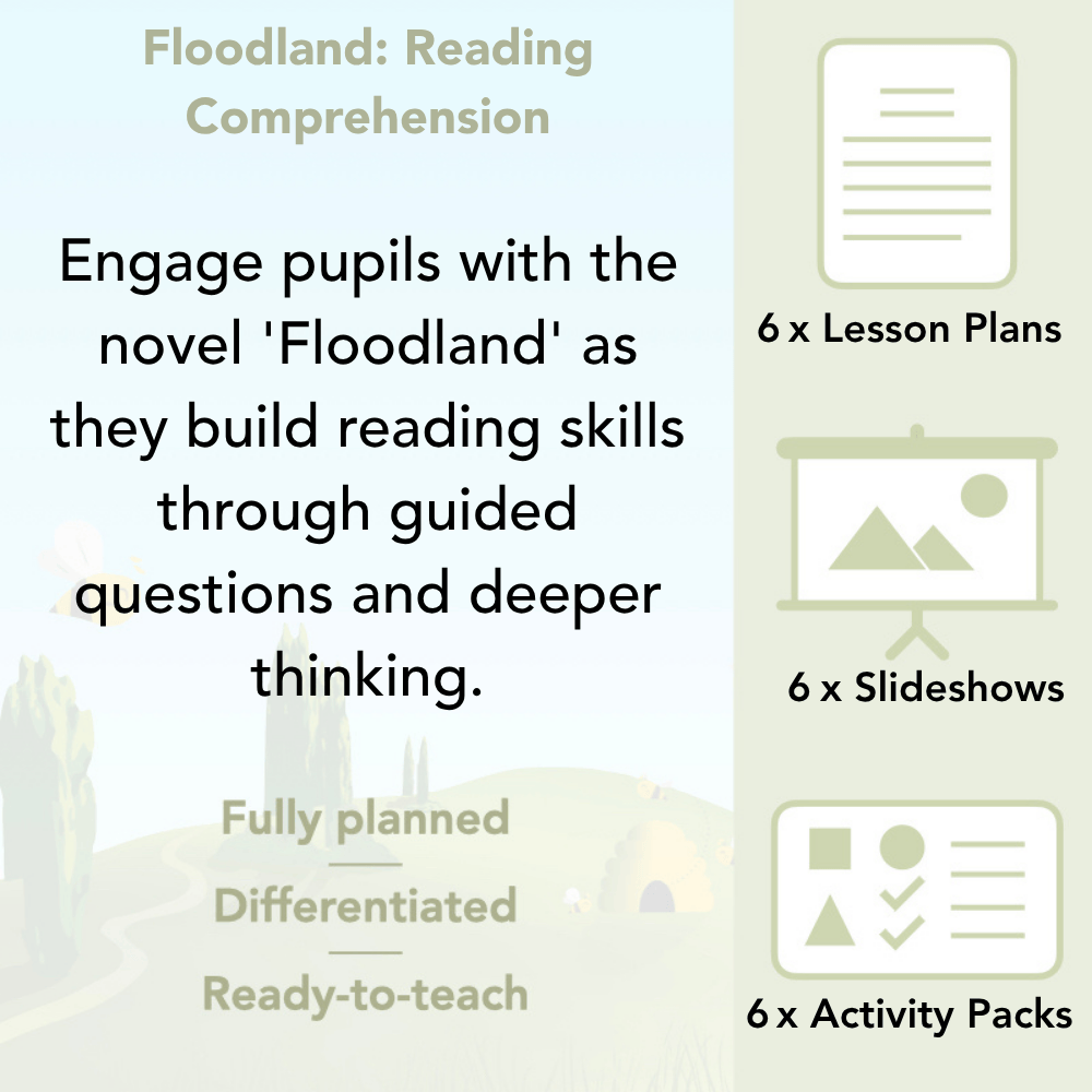 PlanBee Floodland: Reading Comprehension KS2 | Year 6 English Pack