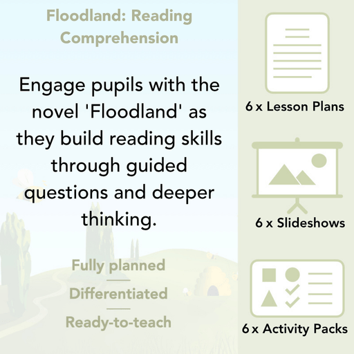 PlanBee Floodland: Reading Comprehension KS2 | Year 6 English Pack