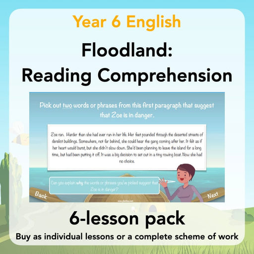 PlanBee Floodland: Reading Comprehension KS2 | Year 6 English Pack