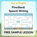PlanBee FREE Mini-scheme | Floodland: Speech Writing KS2 English