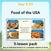 PlanBee Food of the USA KS2 DT Cookery Lessons by PlanBee
