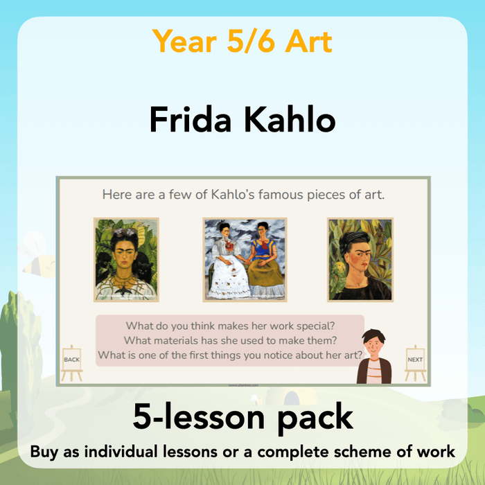 PlanBee KS2 Frida Kahlo for Kids Art Lesson Pack by PlanBee