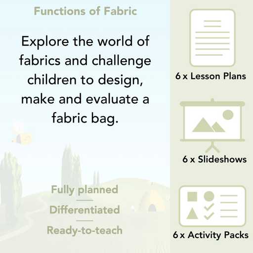 PlanBee Functions of Fabric | KS2 Textiles Project | PlanBee DT