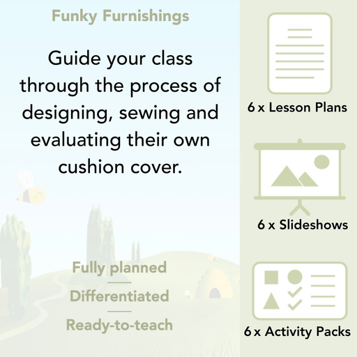 PlanBee Funky Furnishings KS2 DT Lessons for Year 5 & 6 by PlanBee
