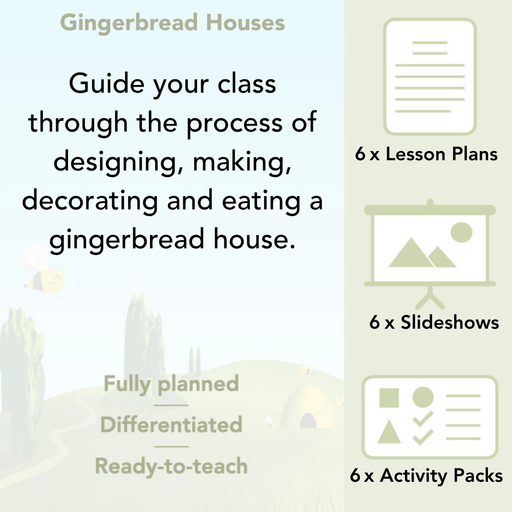 PlanBee Gingerbread Houses KS2 Christmas Cooking with Kids