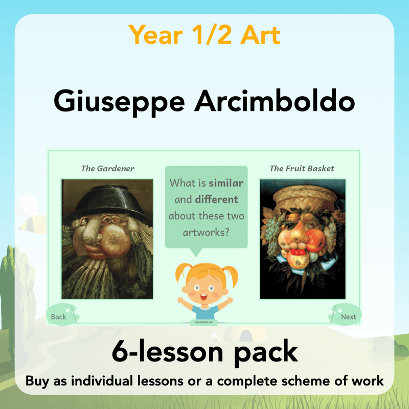 PlanBee Giuseppe Arcimboldo KS1 Art Lessons | PlanBee