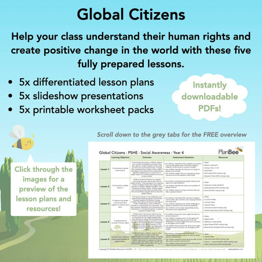 PlanBee Global Citizens | Year 4 PSHE Lessons