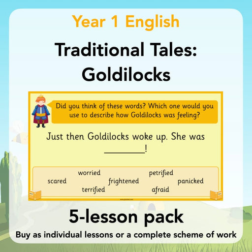 PlanBee Traditional Tales: Goldilocks | KS1 English Pack