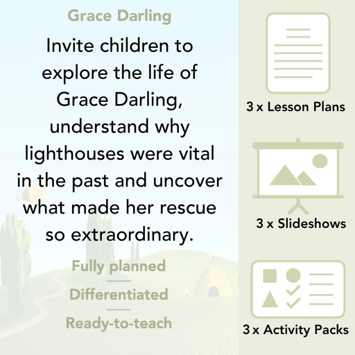 PlanBee Grace Darling KS1 Lesson Planning and Resources by PlanBee