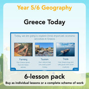 PlanBee Greece Today | KS2 Geography Lesson Pack