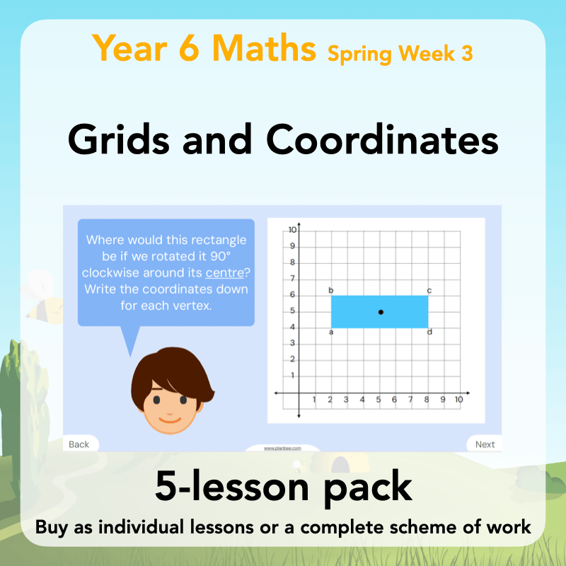 PlanBee Grids and Coordinates Year 6 Maths Lesson by PlanBee