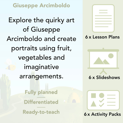 PlanBee Giuseppe Arcimboldo KS1 Art Lessons for kids by PlanBee