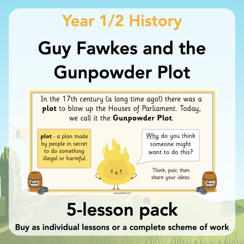 PlanBee Guy Fawkes KS1 | Gunpowder Plot History Lessons