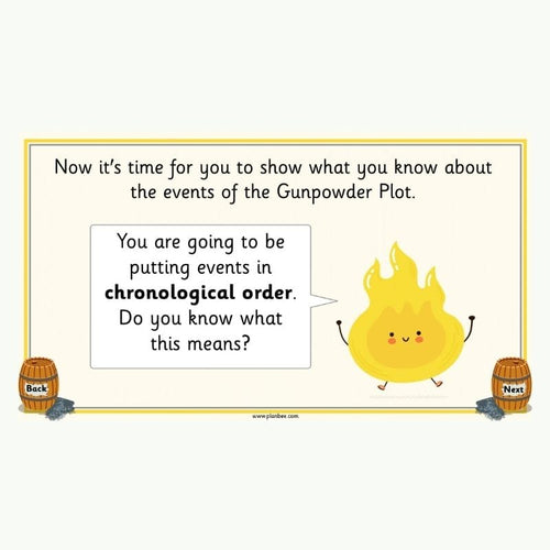 Lesson 4: Retelling the events of the Gunpowder Plot