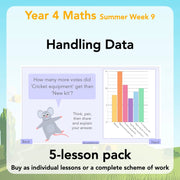 PlanBee Handling Data Year 4 Maths Lessons by PlanBee