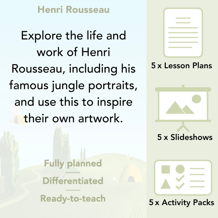 PlanBee Henri Rousseau KS1 Art Lessons created by PlanBee