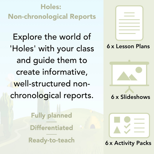 PlanBee Holes Book Non-chronological Reports Pack Year 5 | PlanBee