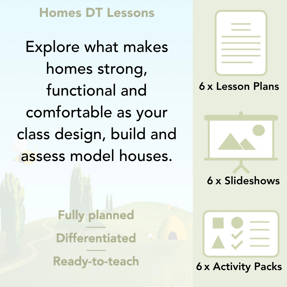 PlanBee Houses and Homes KS1 DT Lesson Pack by PlanBee