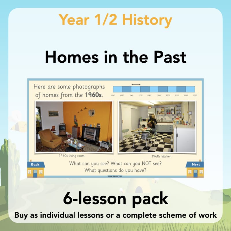 PlanBee Homes in the Past KS1 | History Lessons & Resources