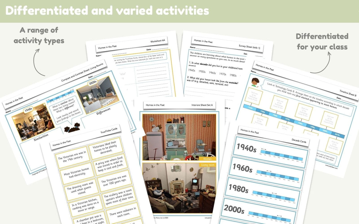 PlanBee Homes in the Past KS1 | History Lessons & Resources