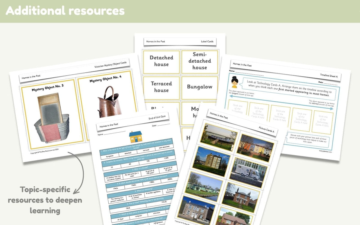 PlanBee Homes in the Past KS1 | History Lessons & Resources