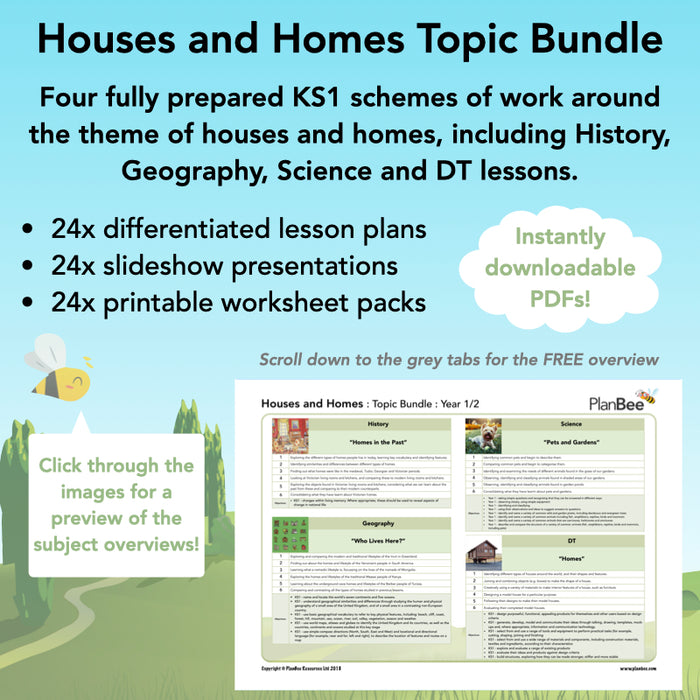 Houses and Homes Topic Bundle