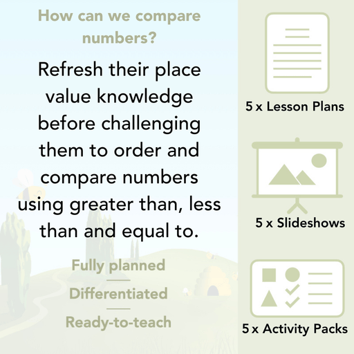 PlanBee Comparing Numbers Year 2 Place Value Maths by PlanBee