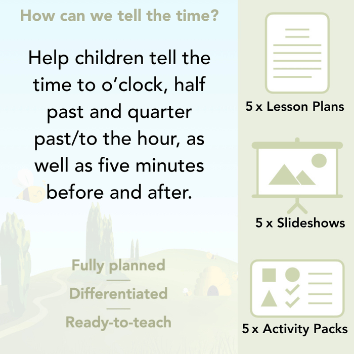 PlanBee Year 2 Time Lessons KS1 | How can we tell the time?