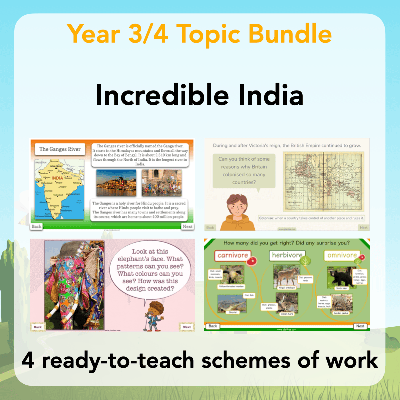 PlanBee Incredible India Topic Planning KS2 Lessons 