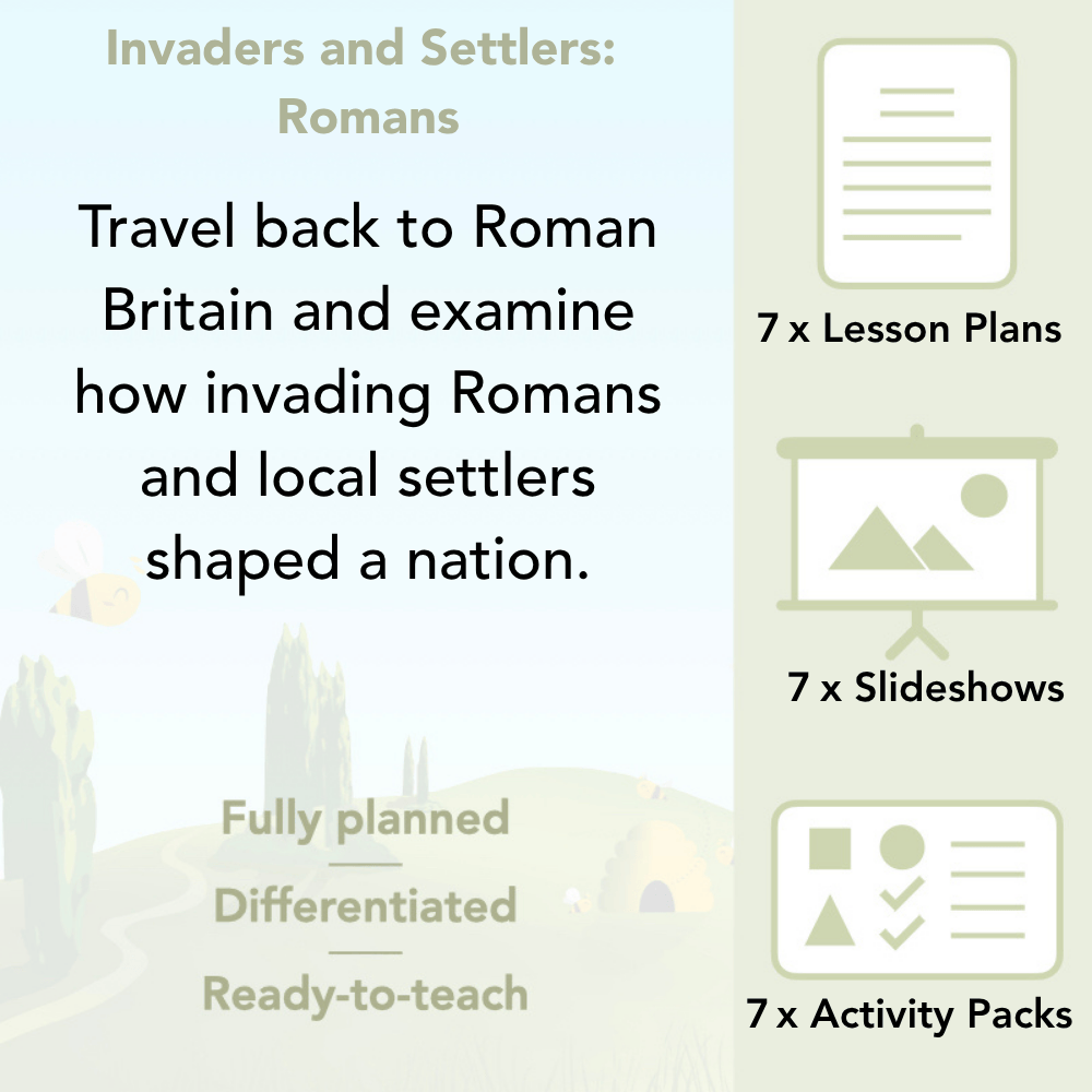 PlanBee Roman Invasion of Britain KS2 Invaders and Settlers | PlanBee
