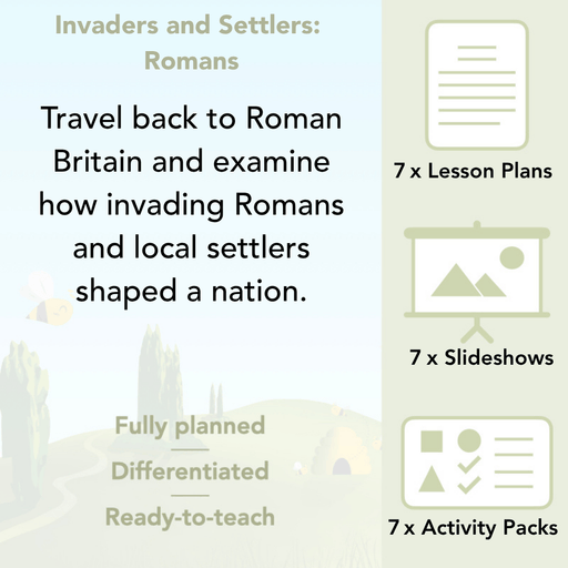 PlanBee Roman Invasion of Britain KS2 Invaders and Settlers | PlanBee