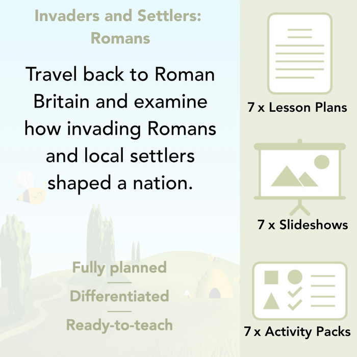 PlanBee Roman Invasion of Britain KS2 Invaders and Settlers | PlanBee