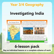 PlanBee Investigating India KS2 Geography scheme for Year 3 & Year 4