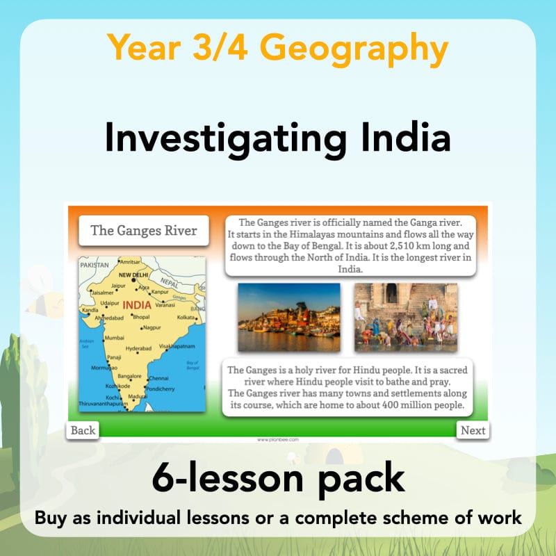 PlanBee Investigating India KS2 Geography scheme for Year 3 & Year 4
