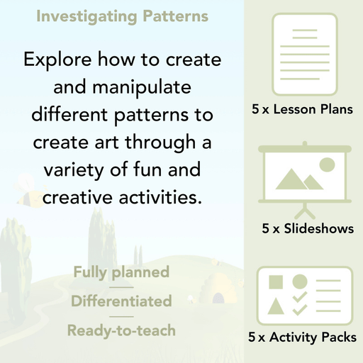 PlanBee Investigating Patterns KS2 Art Primary Lessons by PlanBee