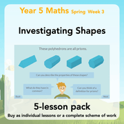PlanBee Year 5 Shape KS2 Geometry Maths Lessons by PlanBee