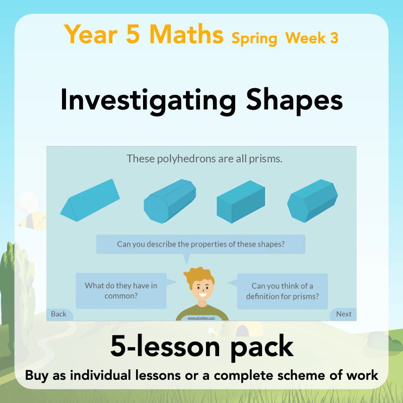 PlanBee Year 5 Shape KS2 Geometry Maths Lessons by PlanBee