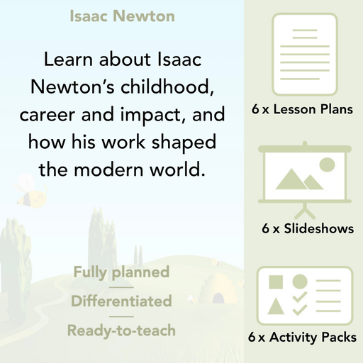 PlanBee Isaac Newton for children – KS1 History lessons