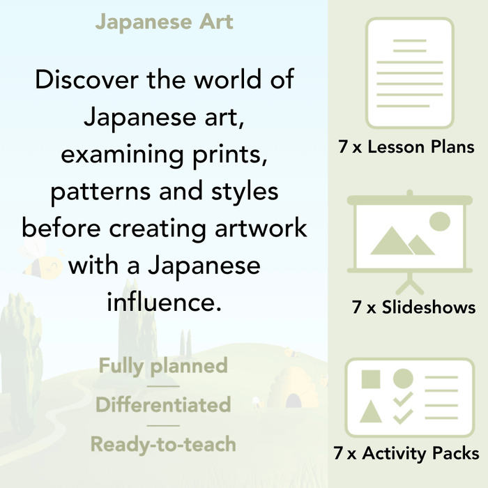 PlanBee Japanese Art Lessons for KS2 Year 5/6 by PlanBee