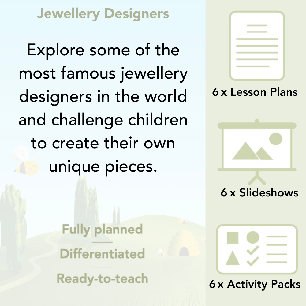 PlanBee Jewellery Designers KS2 Art & Design Lessons by PlanBee