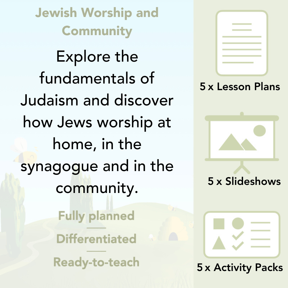 PlanBee Jewish Worship and Community - KS2 RE Lesson by PlanBee